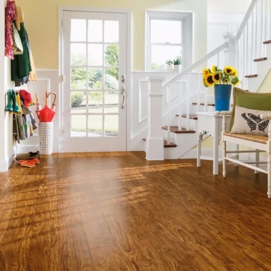 Solid Vinyl Lvt Resilient Flooring